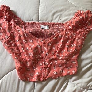Hollister Pink Blouse Top